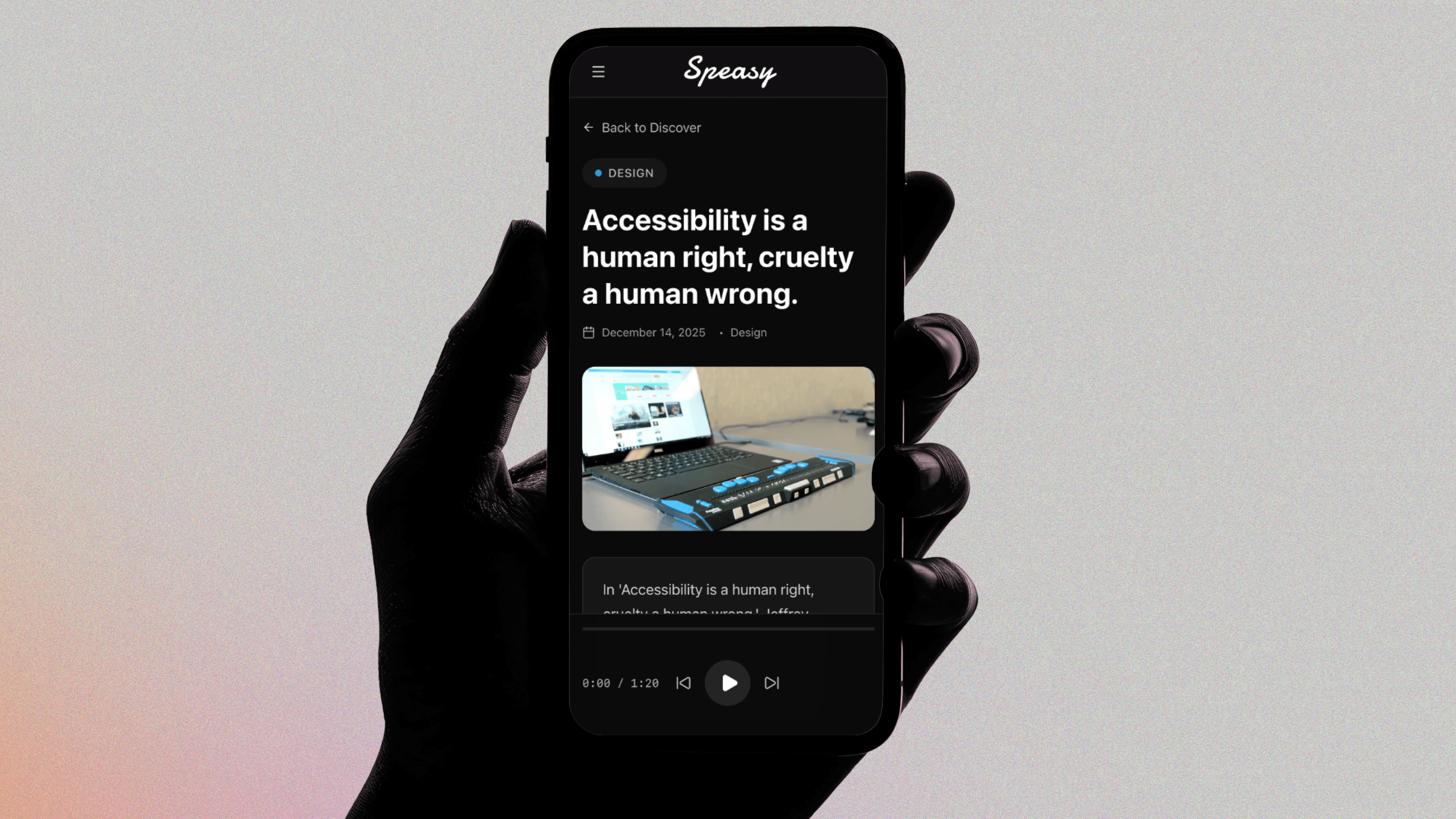 Speasy: AI-powered content consumption platform